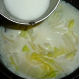 水溶き片栗粉で超 簡単 白菜のクリームスープ レシピ 作り方 By じぇりねこ 楽天レシピ